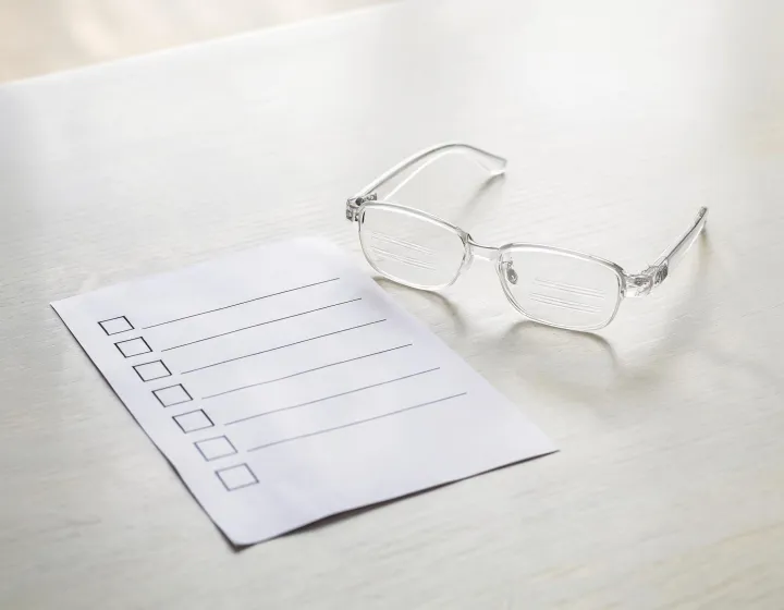 Buyer checklist for non-prescription bifocal reading glasses quotation fields